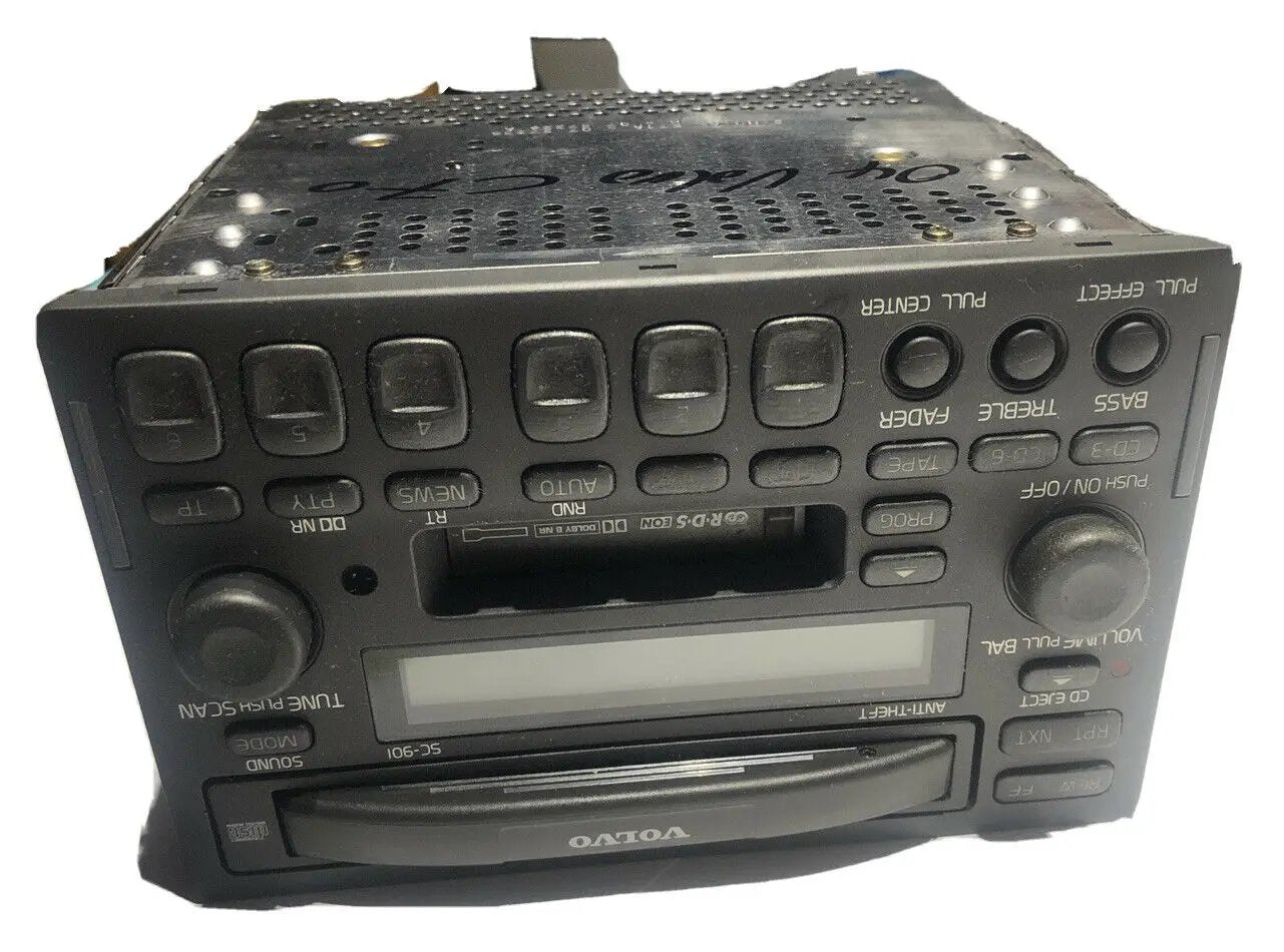 97-04 VOLVO 40 70 90 SERIES RADIO RECEIVER SC816 CASSETTE CD PLAYER w/out CODE by Volvo