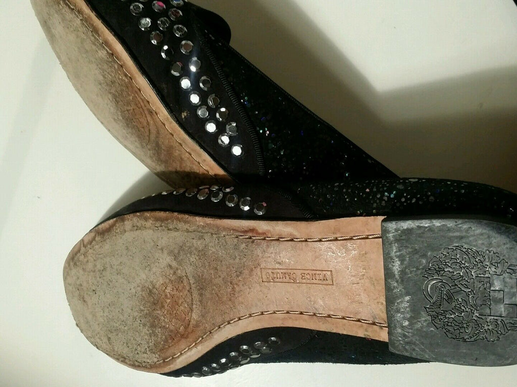 vince camuto black studded flats size 7m