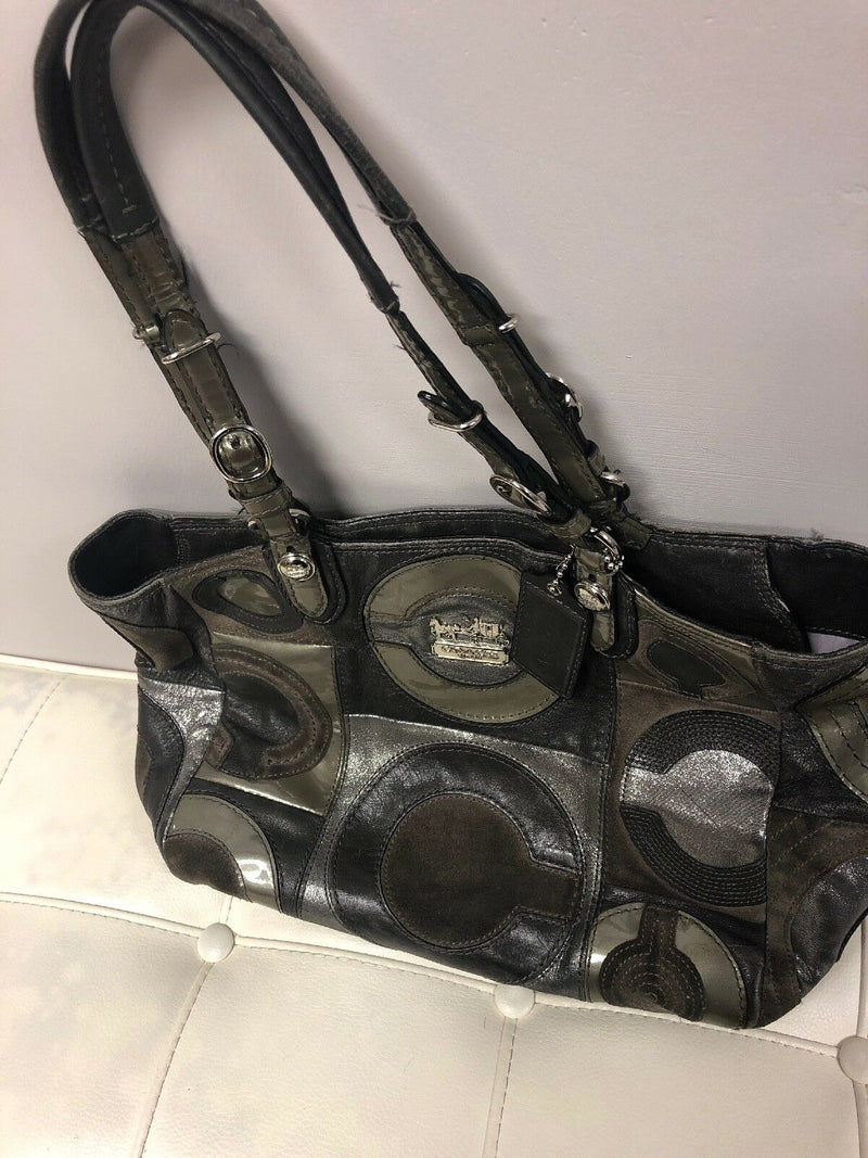 Coach Legacy Signature C Gray color Shoulder Bag Tote