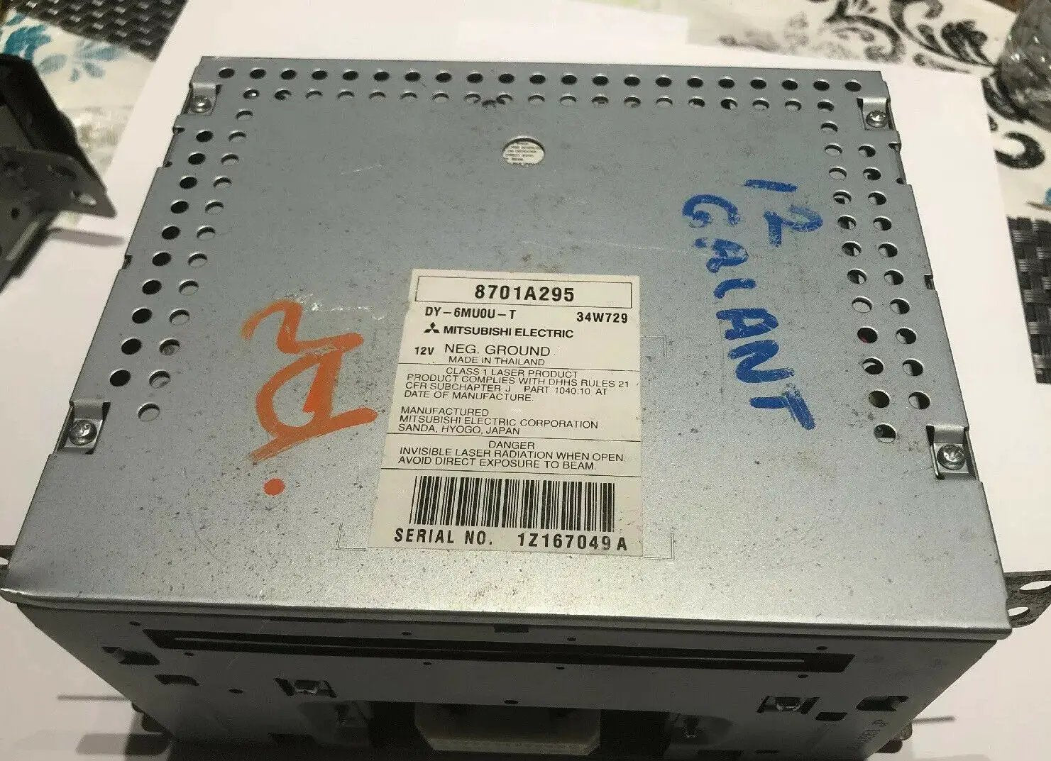 2012 12 Mitsubishi Galant Radio 6 Disc CD Player Receiver AM FM OEM 8701A295 by Mitsubishi