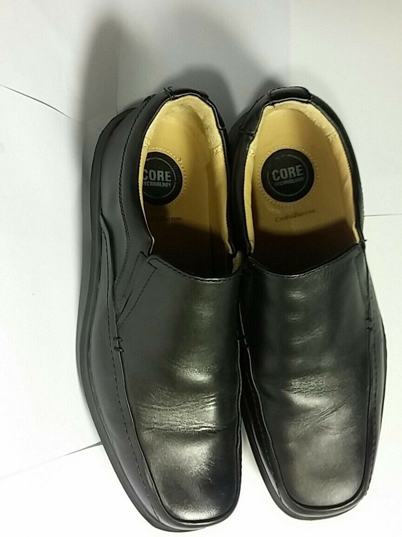 MEN'S BLACK SHOES SIZE 9 CRAFT & BARROW UPPER LEATHER CORE TECHNOLOGY RN#73277