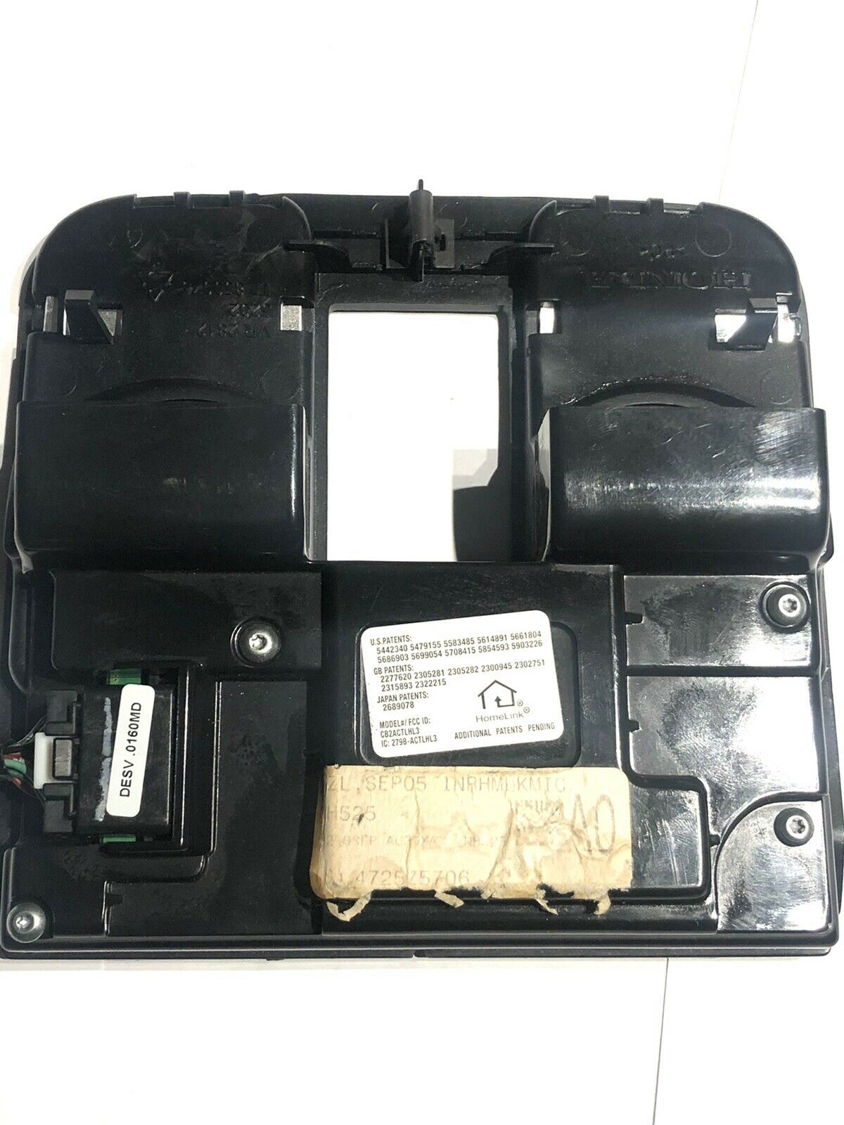 2004 2005 2006 Acura MDX Overhead Dome Light Homelink  Switch Black OEM