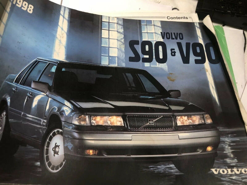 1998 Volvo S90 / V90 Owners Manual book