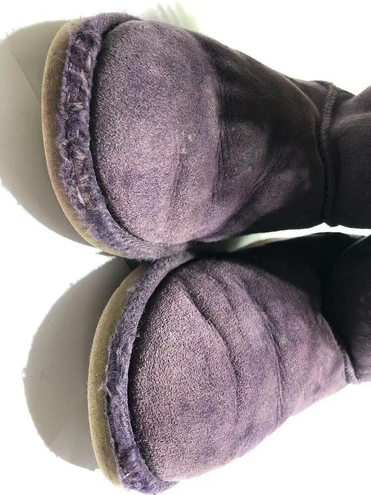 UGG Australia Girls Purple Bailey Bow Boots Size 1 by UGG Australia