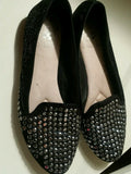 vince camuto black studded flats size 7m