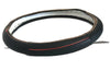 Leather Steering Wheel Cover With Red Stitching