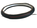 Leather Steering Wheel Cover With Red Stitching