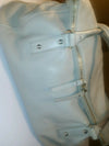 KATE SPADE Taupe (white) Tumbled Leather Foldover Satchel Shoulder Bag