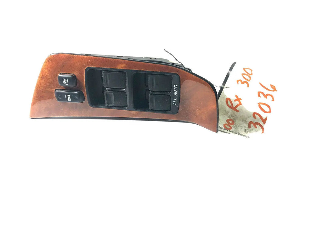 LEXUS RX300 MASTER POWER DRIVER LEFT WINDOW CONTROL SWITCH WOOD GRAIN 1999-2003 by Toyota OEM FACTORY ORIGINAL GENUINE STOCK
