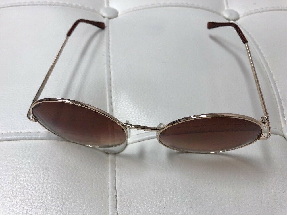 Round Sunglasses Big Oversized XXL Large Huge Glasses Women Frame Retro Gold