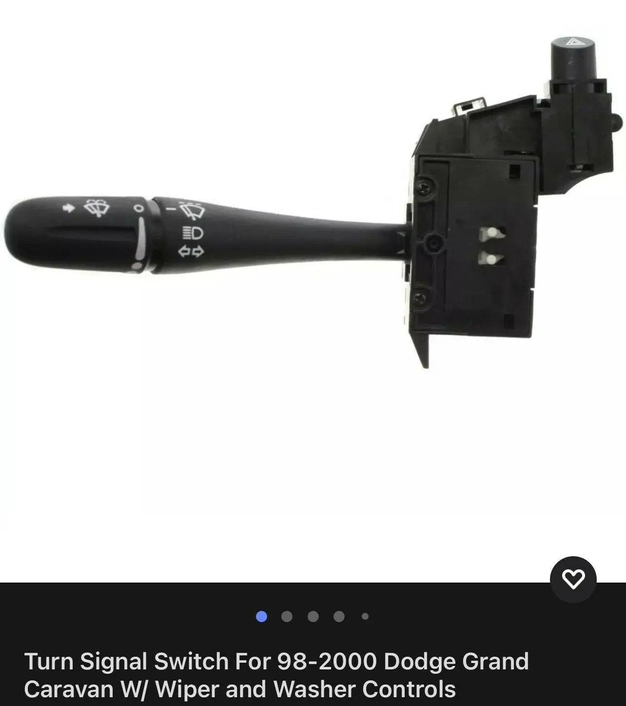 Turn Signal Switch For 98-2000 Dodge Grand Caravan W/ Wiper and Washer Controls by Perfect Fit