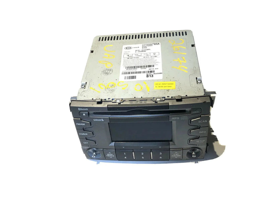 2010-2011 Kia Soul AM FM MP3 Radio CD Player w Bluetooth Music - 96150-2K205AMAL by Kia