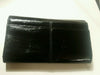 kenneth cole black patent leather clutch wallet with signature linning inside