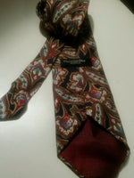 Christian dior monsieur 100% silk delicious floral paisley print tie.