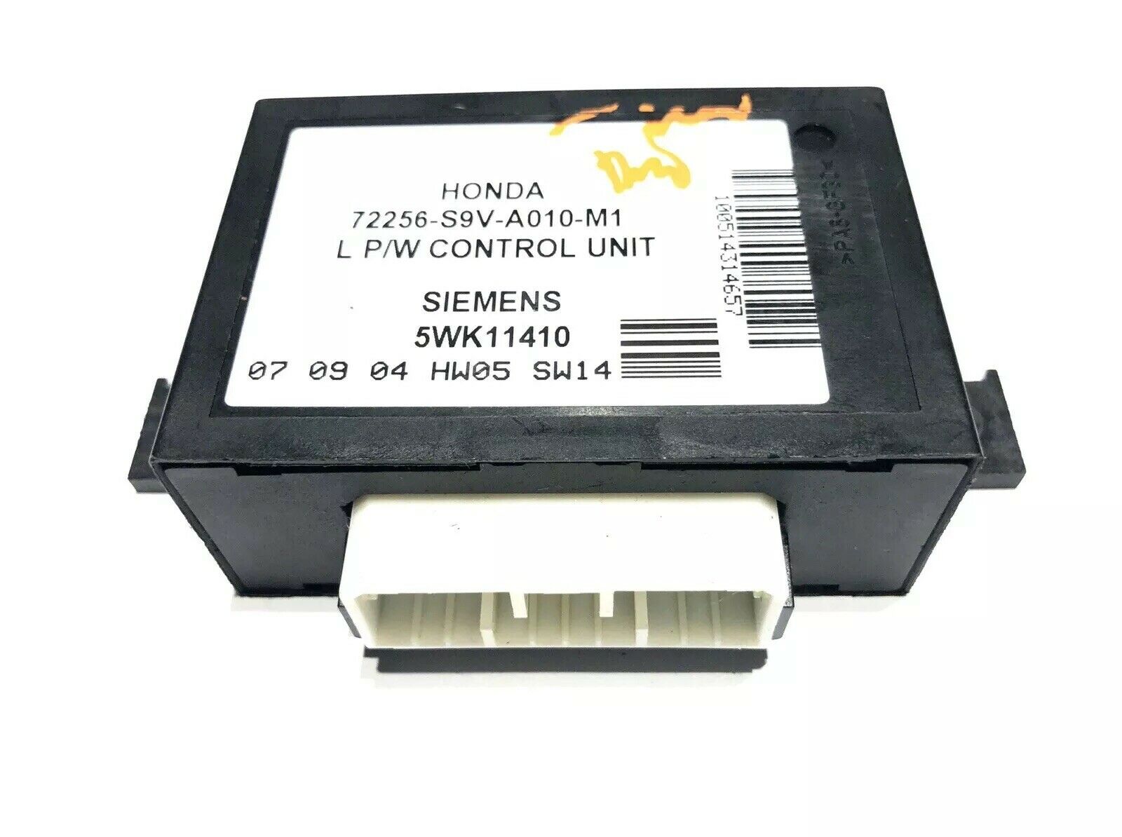 HONDA PILOT DRIVER SIDE DOOR CONTROL MODULE 72256-S9V-A010-M1 L P/W UNIT LEFT