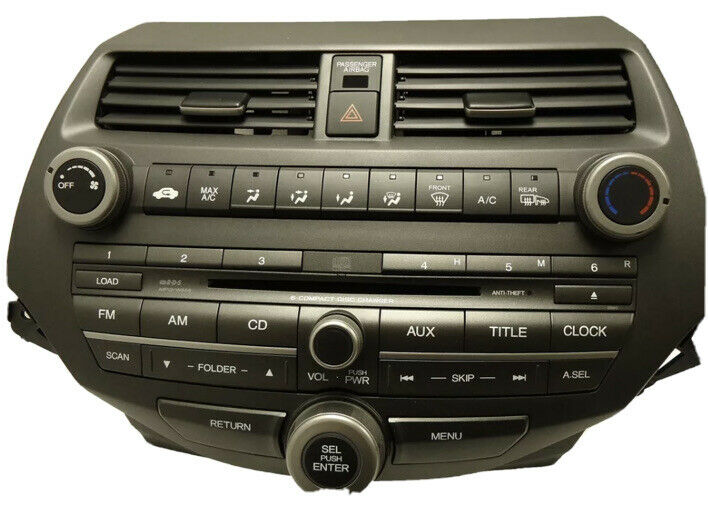 HONDA Accord AM FM Radio Stereo 6 Disc Changer MP3 CD Player 3BAB Factory OEM