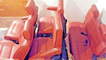 2004-09 NISSAN QUEST 7 COMPLETE LEATHER SEATS SET COLOR CODE: rouge (G)