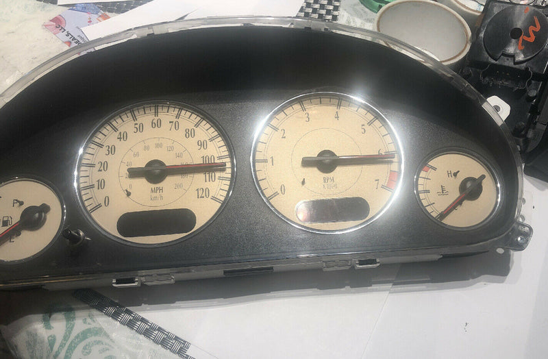 50K 2003 CHRYSLER TOWN & COUNTRY INSTRUMENT CLUSTER WITH CHROME TRIM P05082402AC