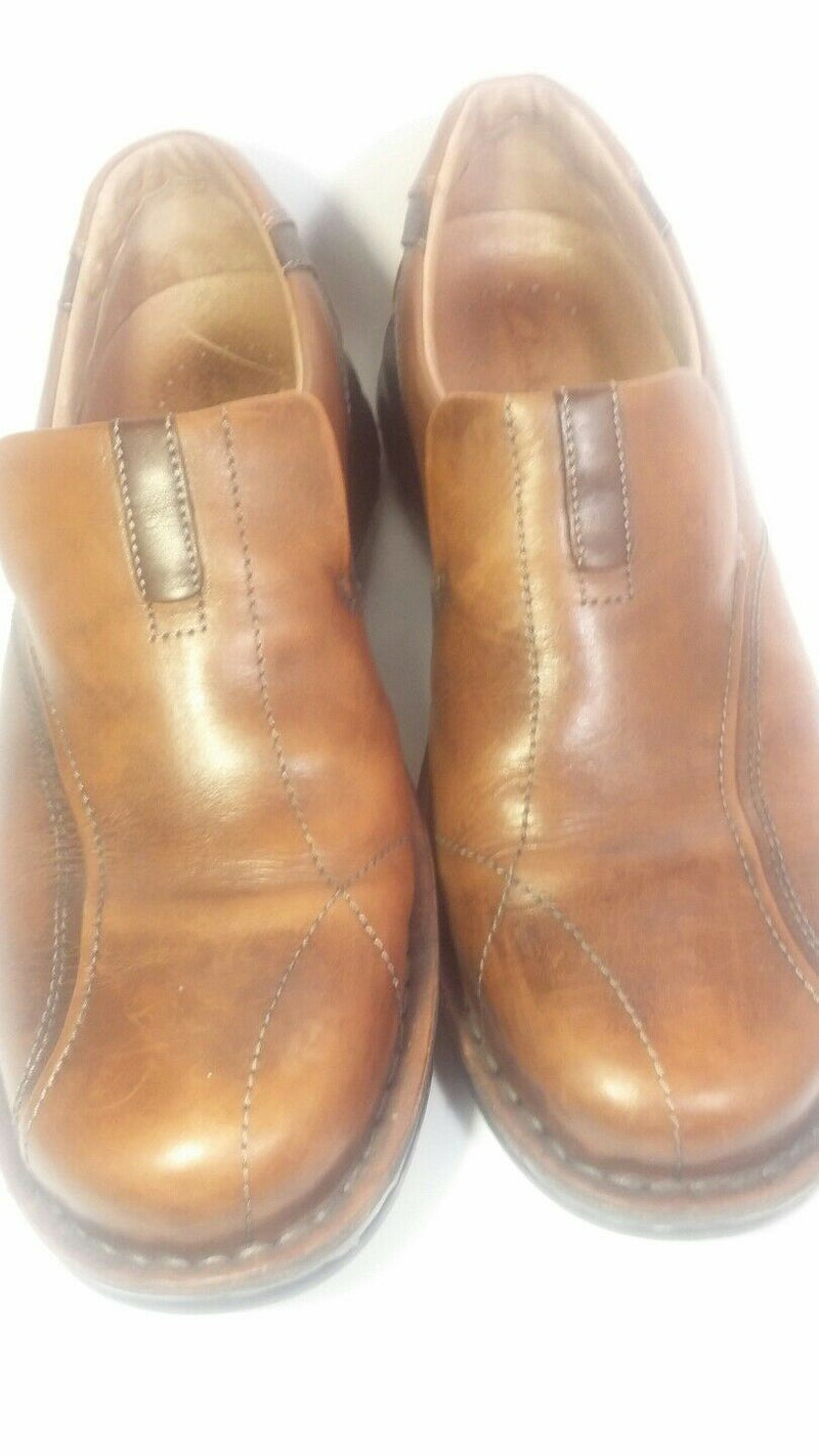 MENS SIZE US 10 M, UK9, CN265, EU43 CLARKS BROWN SHOES GENUINE LEATHER