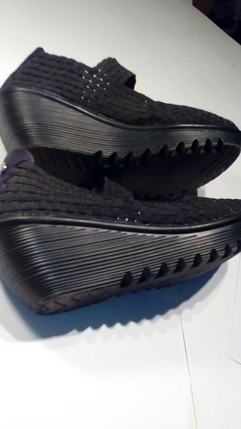 Bernie mev black Maryjane strap wedge size 41