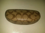 Coach brown signature C hard case eyeglass case