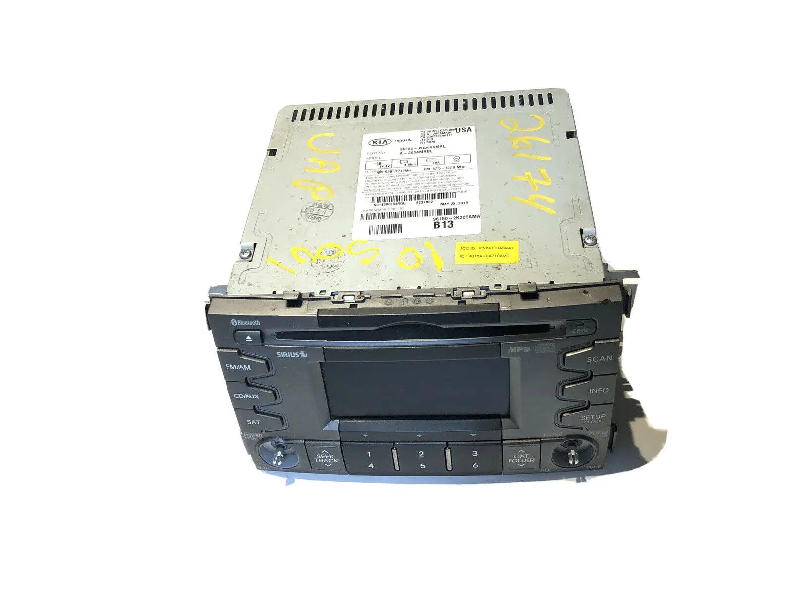 2010-2011 10 Kia Soul AM/FM MP3 Radio CD Player Bluetooth Music 96150-2K205AMAL by Kia