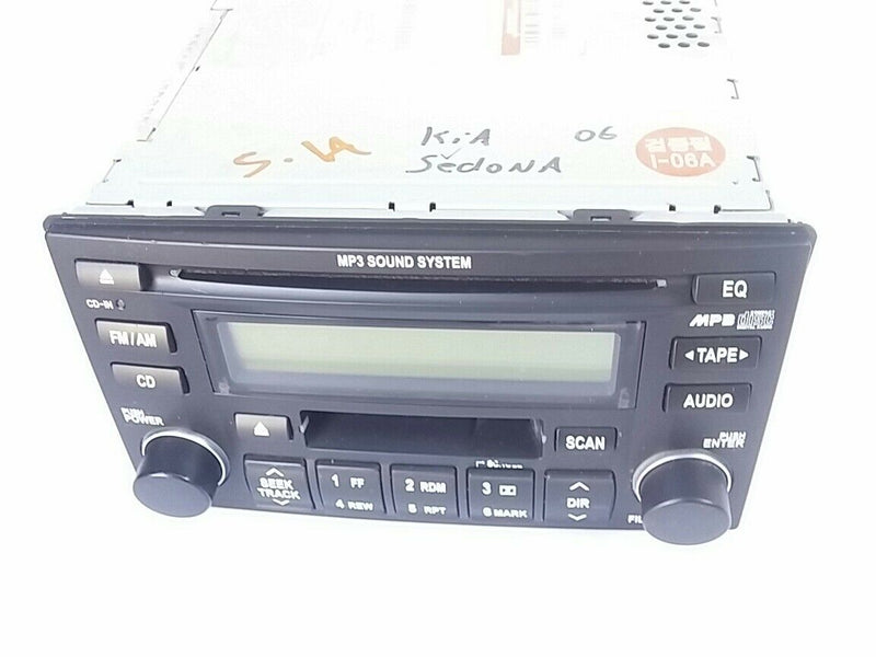 2006 KIA SEDONA MP3 SOUND SYSTEM CD AM/FM AUDIO STEREO RADIO  PLAYER 96160-4D100