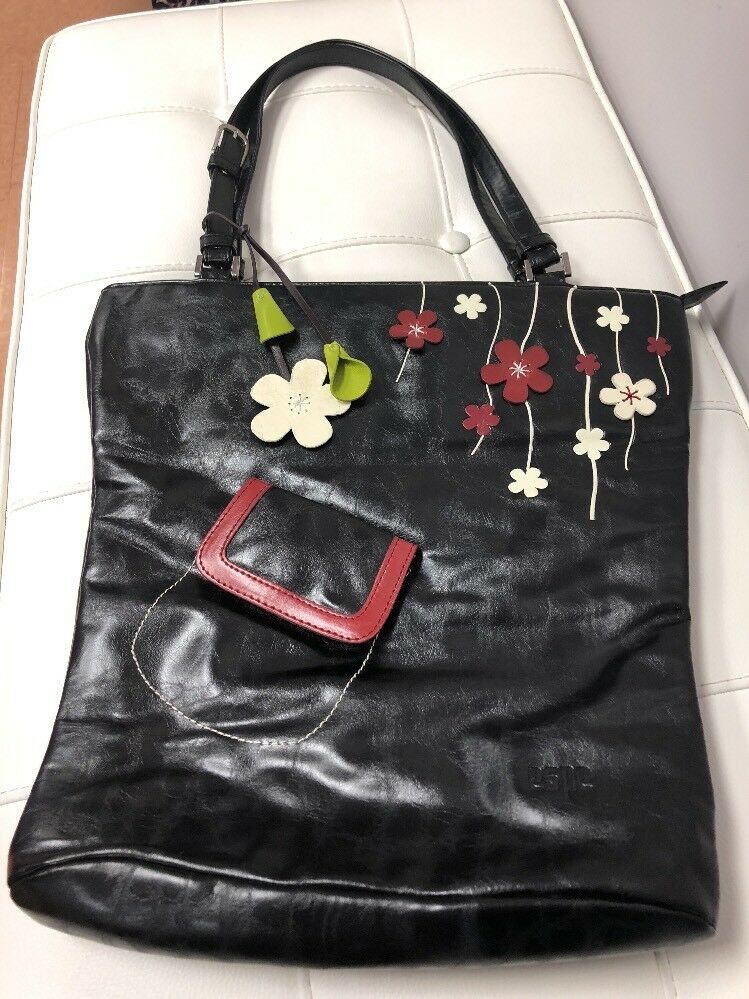 VEGAN New Espe Bag Red Synthetic Handbag Shoulder Bag Large Black Description
