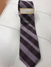 $185 MICHAEL KORS Mens BLUE PURPLE CHECK  NECKTIE CLASSIC SILK NECK TIE 58X3.25