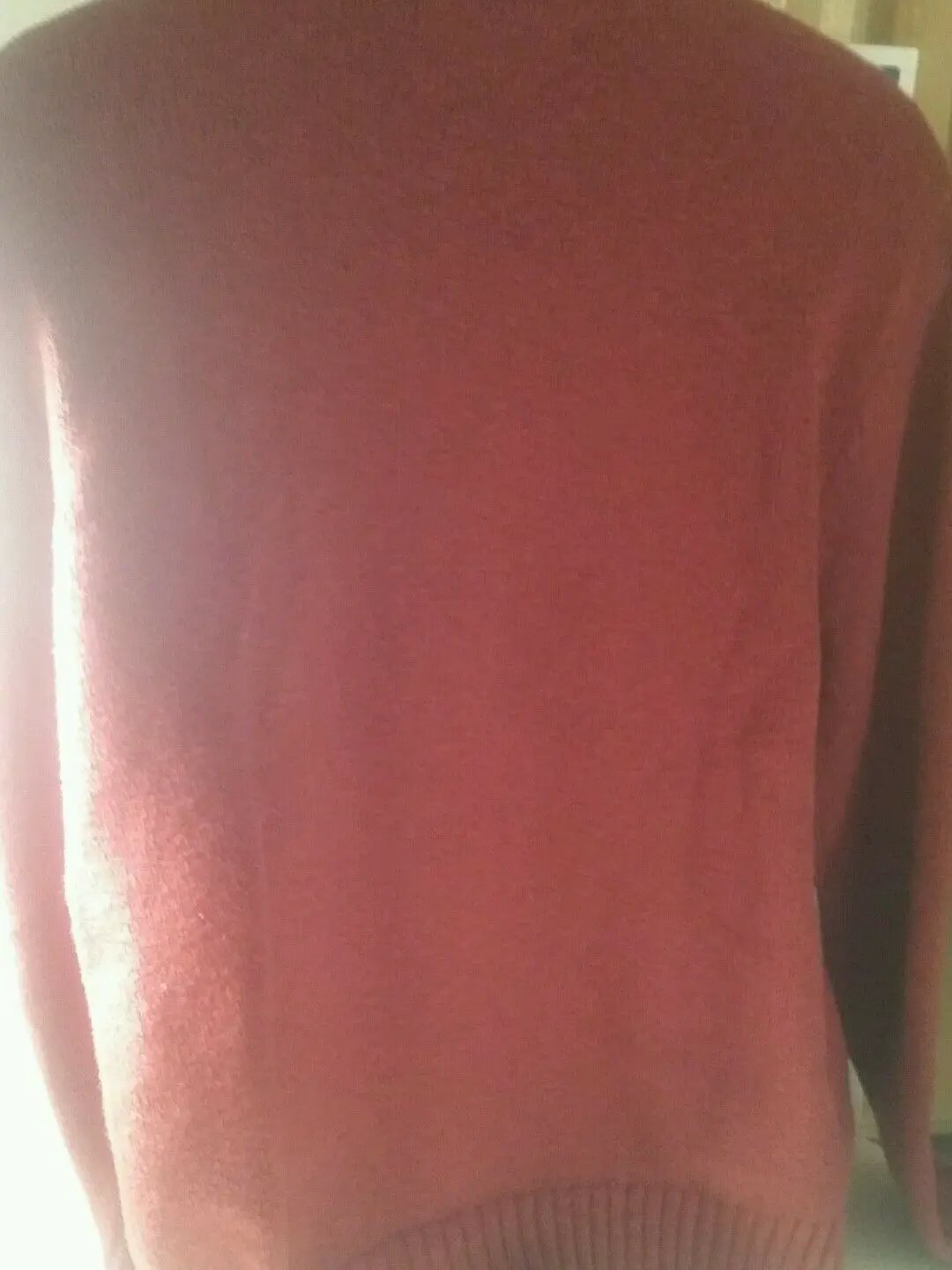 Men's Croft and Barrow shirt rust color sweater size large, RN:73277, BURGANDY by Croft & Barrow