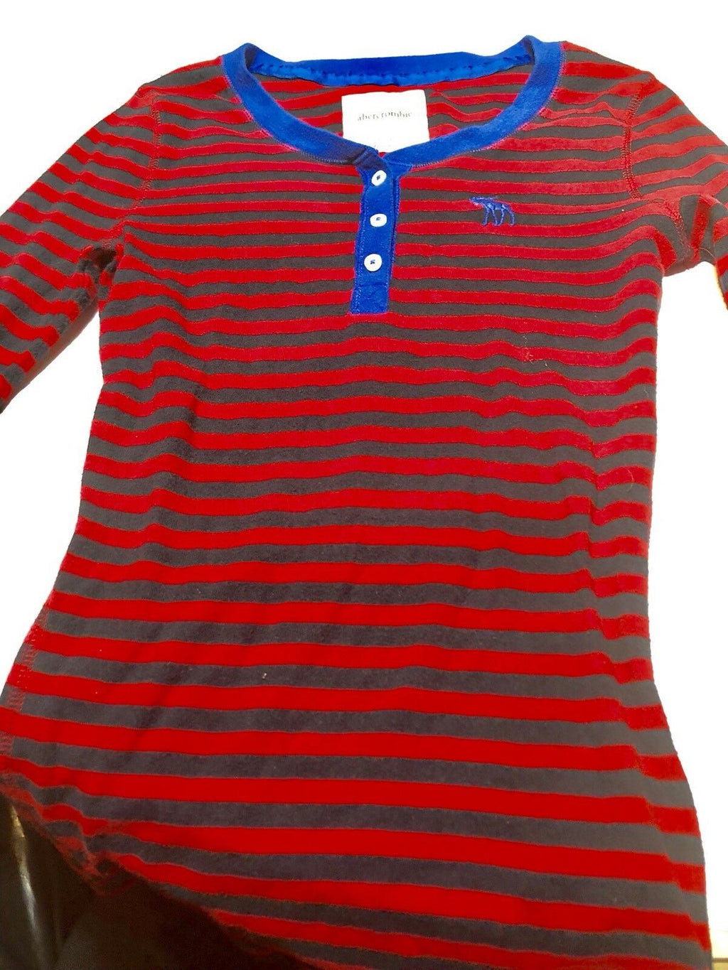 abercrombie+ fitch Long Sleeve Striped T-shirt Youth Sizexl/16