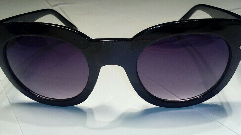 superstar Large Oversized Cat Eye Thick Frame Gradient Black Anoushka Sunglasses