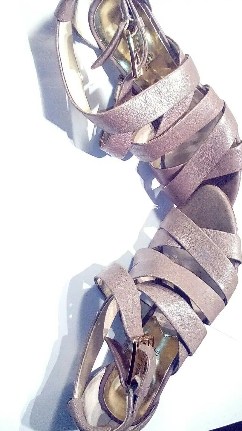 Michael kors leather strappy gladiator sandal size 6.5 m by Michael Kors