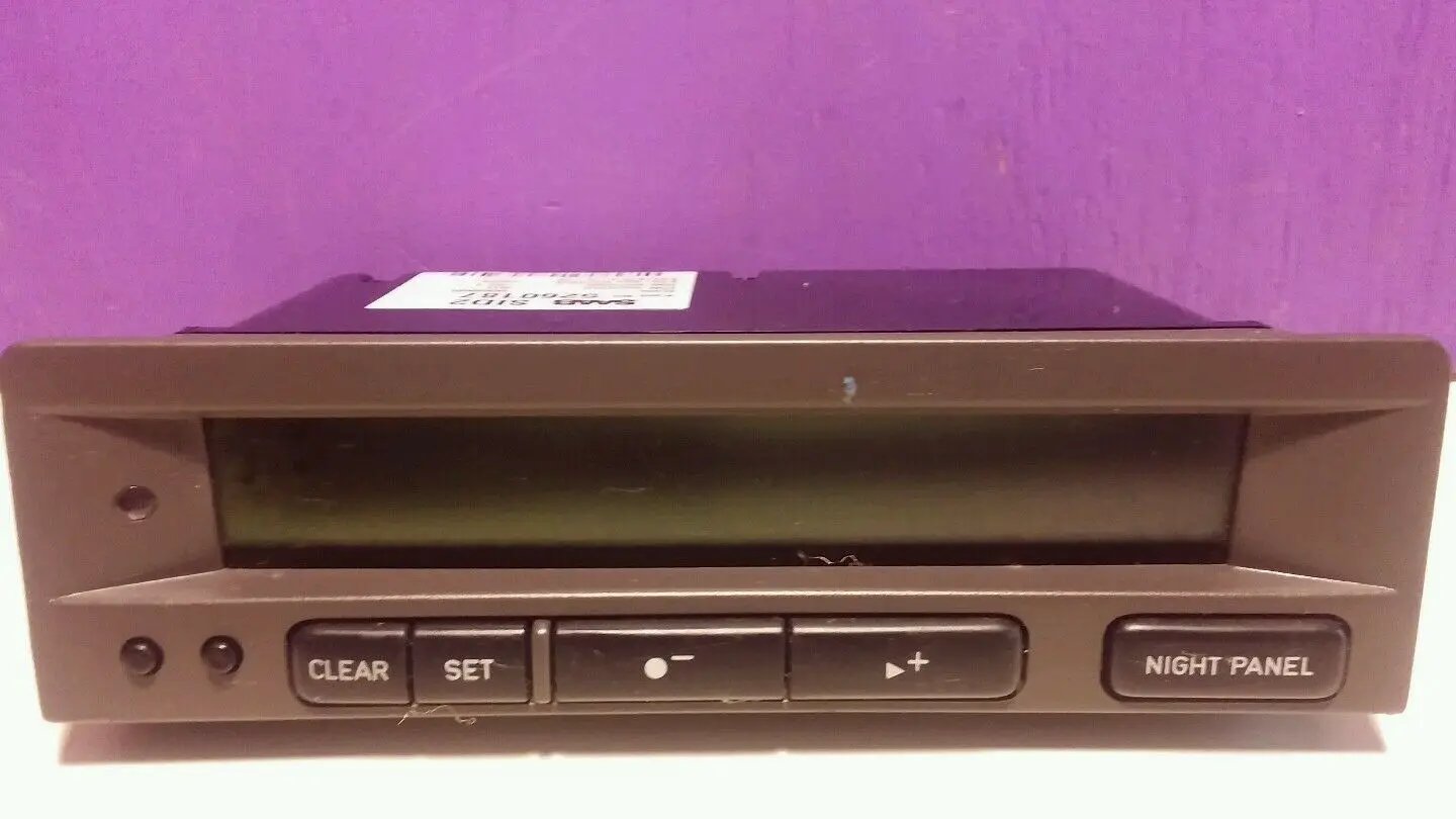Saab 9-5 SID2 Information Display Radio Clock Dash LCD MPG 98 99 00 01 02 03 OEM by Saab