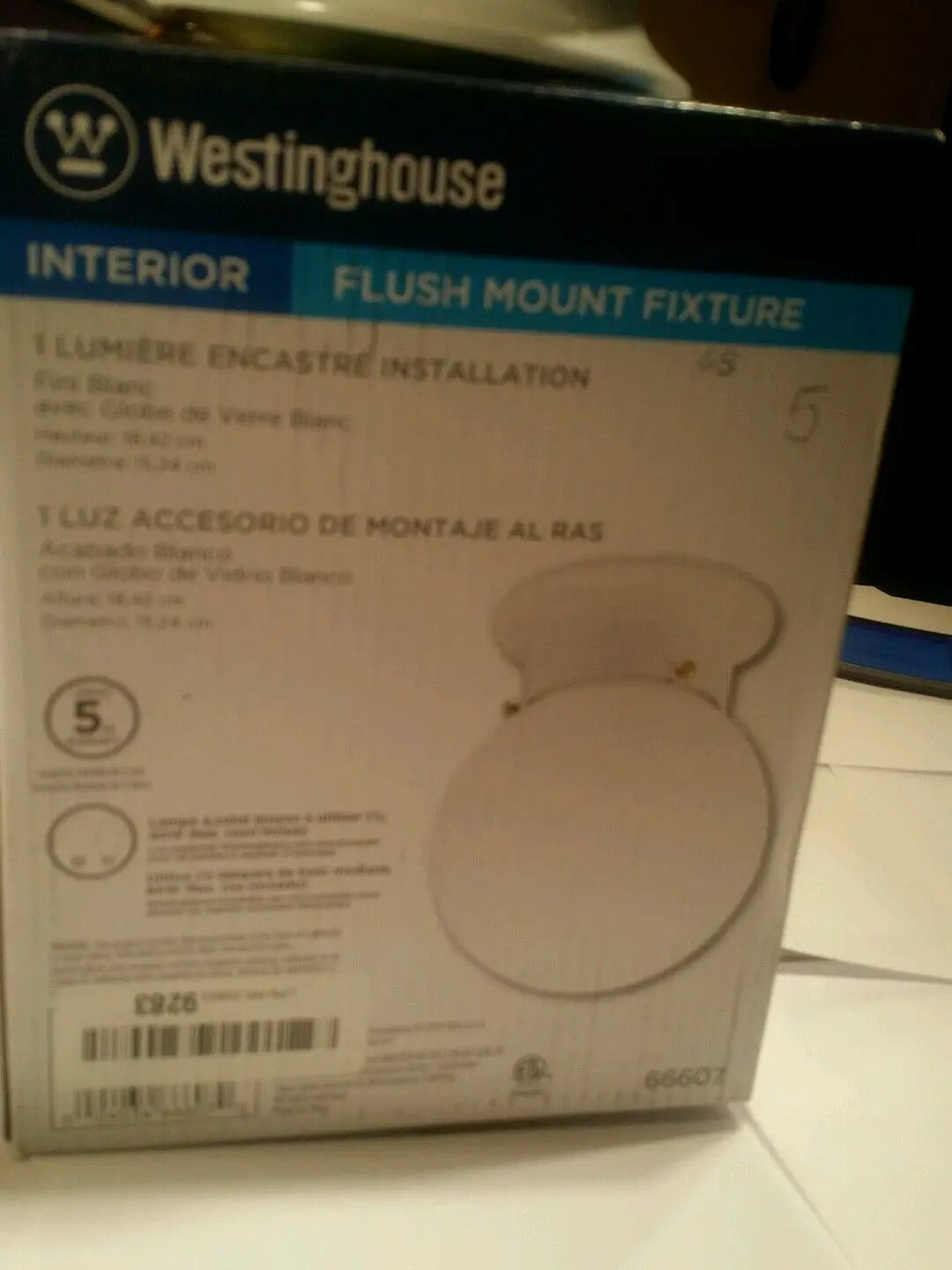Westinghouse interior flush mount fixture 1 limere encastere installation by Westinghouse