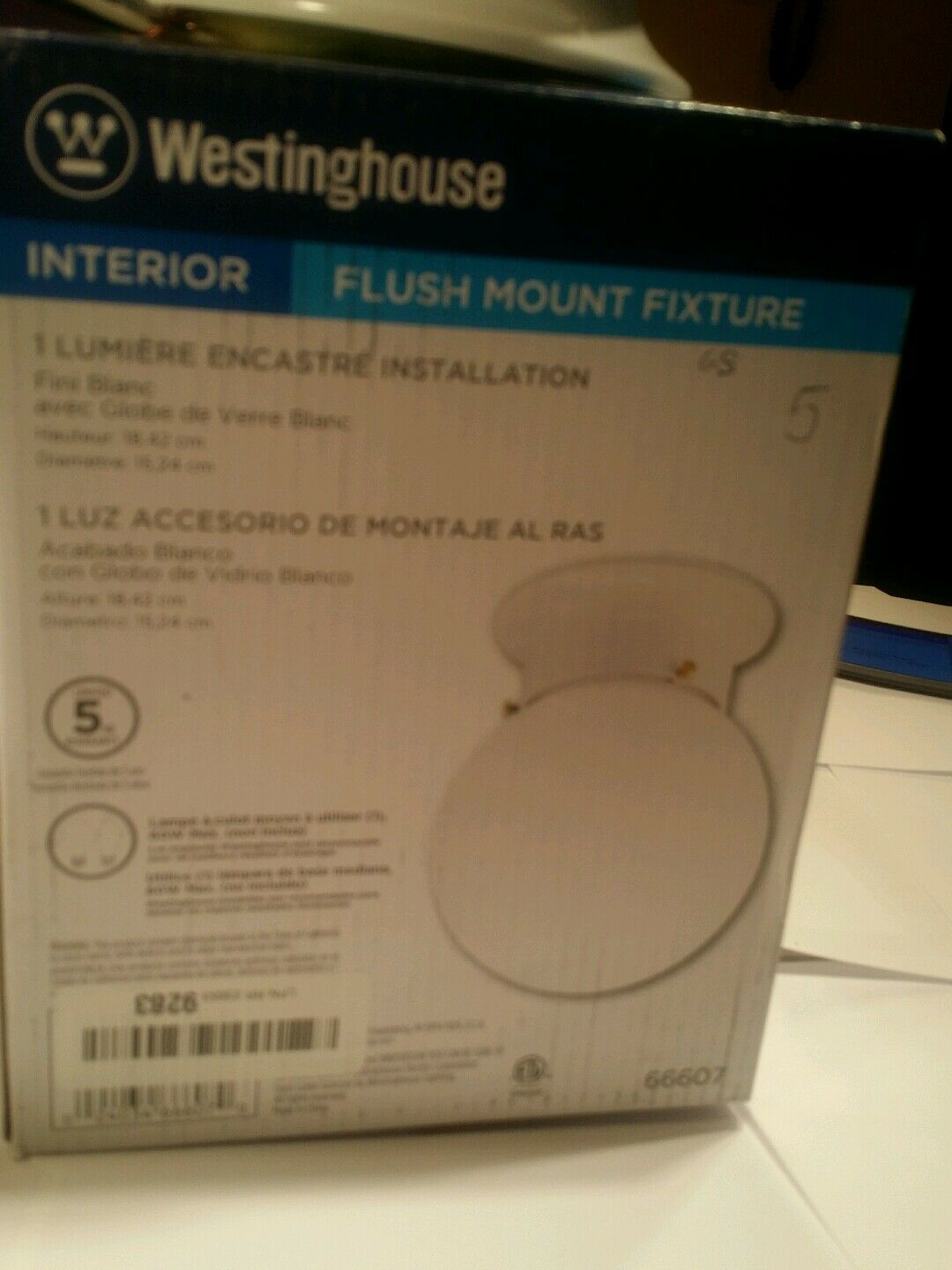 Westinghouse interior flush mount fixture 1 limere encastere installation