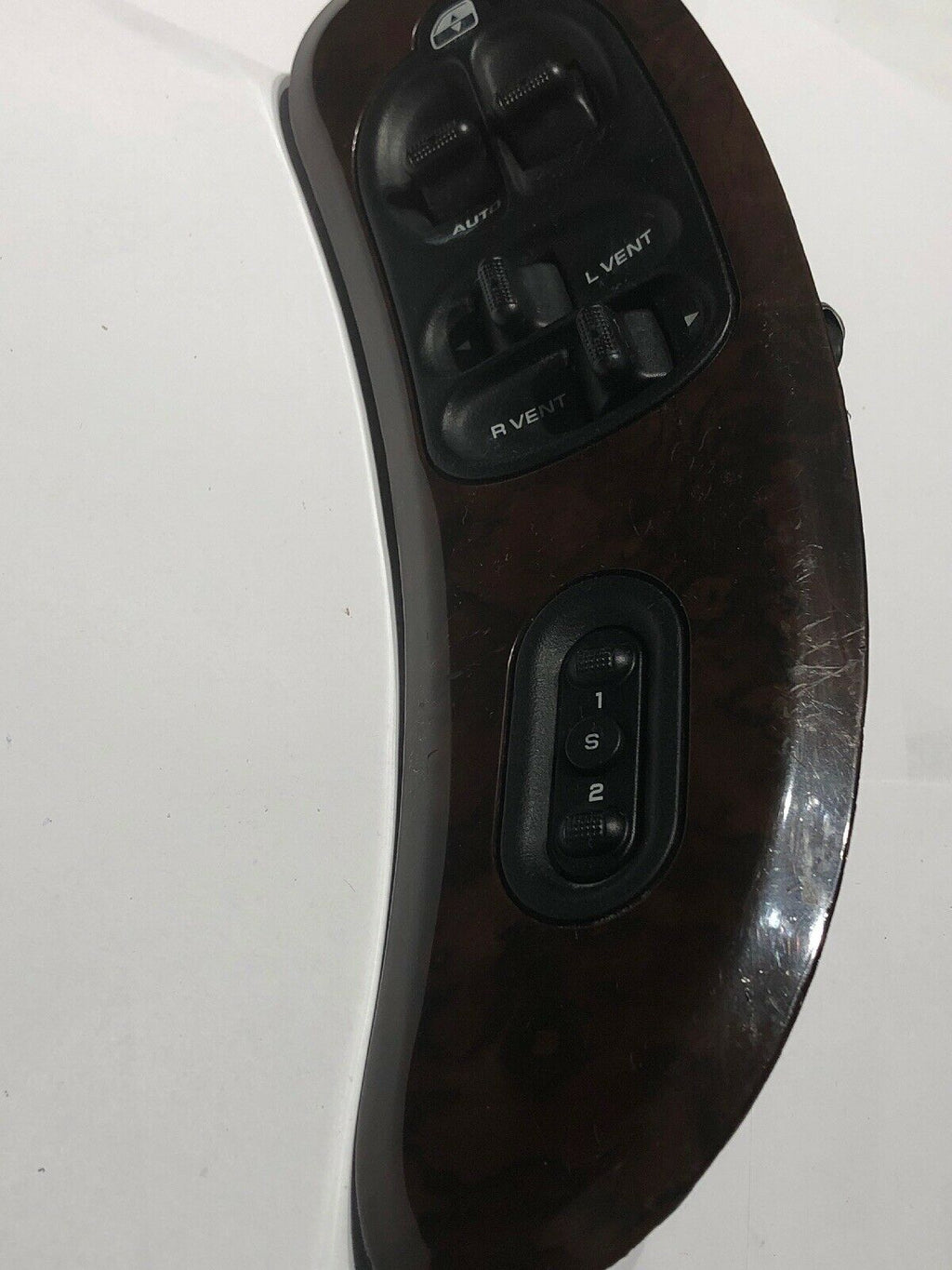 GRAND CARAVAN DRIVER SIDE MASTER POWER WINDOW VENT SWITCH w/ MEMORY WOODGRAIN 02