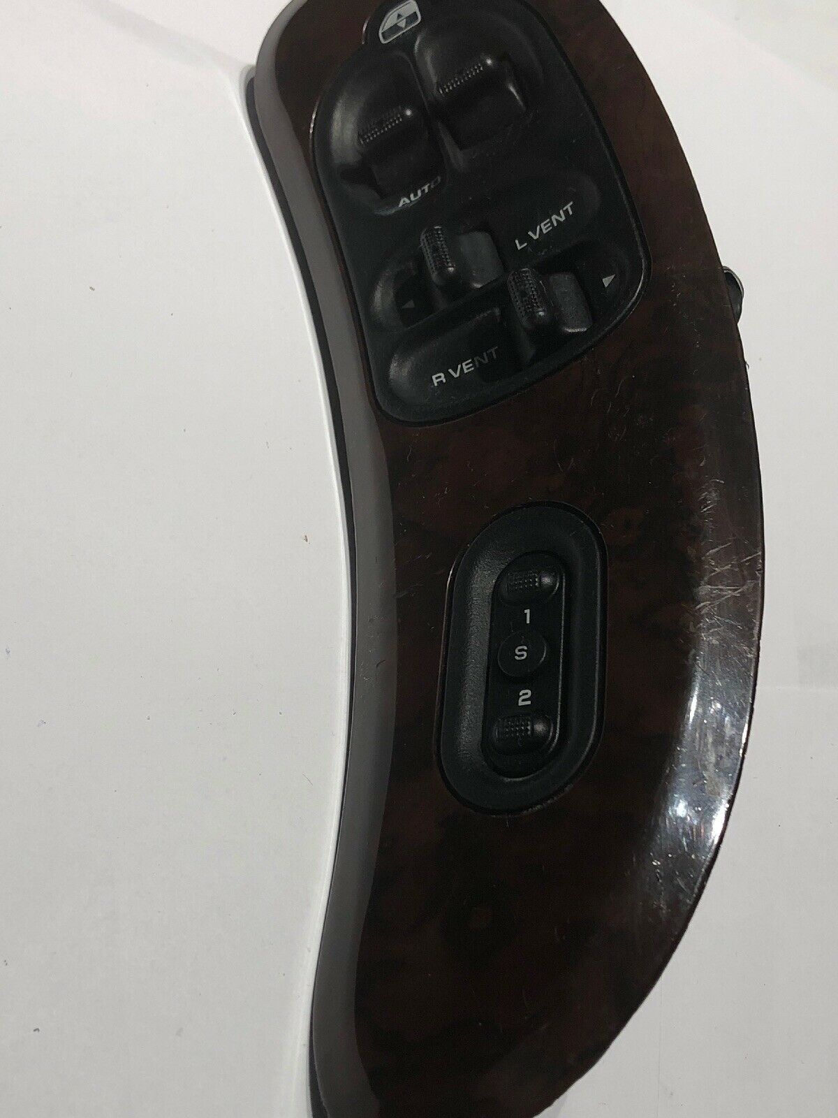 GRAND CARAVAN DRIVER SIDE MASTER POWER WINDOW VENT SWITCH w/ MEMORY WOODGRAIN 02