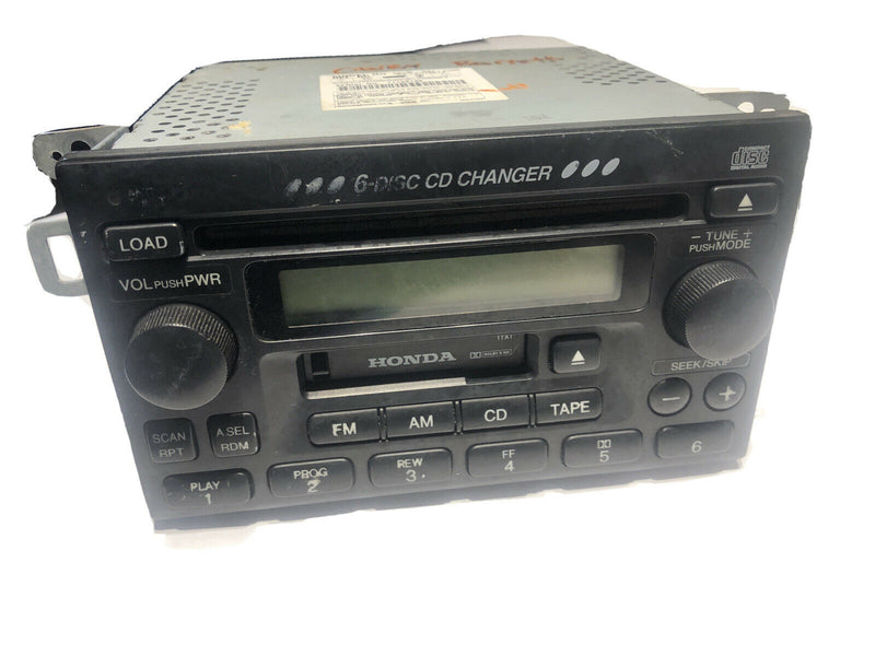 2002 Honda Accord AM FM 6 Disc CD Player Radio OEM 39100-S84-A300 Very Clean