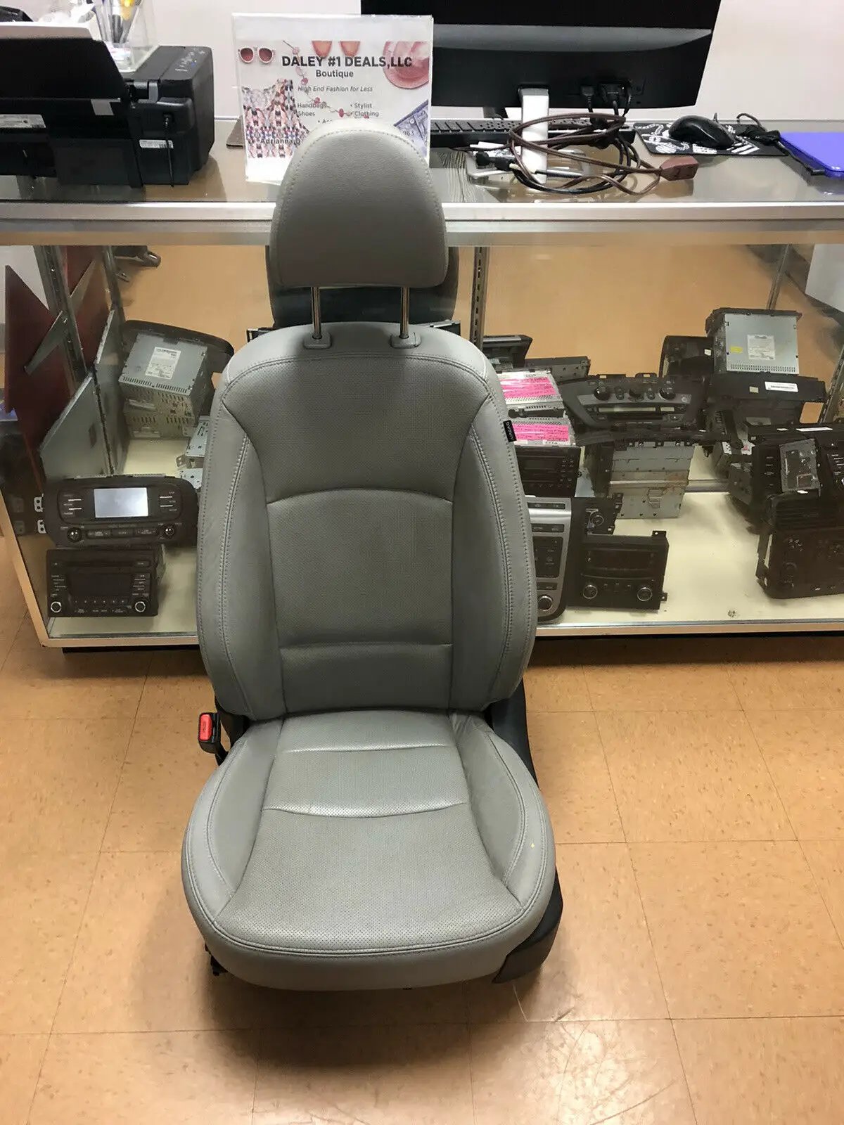 2011 2012 2013 2014 Kia Optima Driver Side Seat/track OEM Tan/grey by Kia
