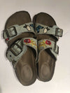 Madden Girl Brando Women US 6 Floral Jean Slides Sandal Pre Owned