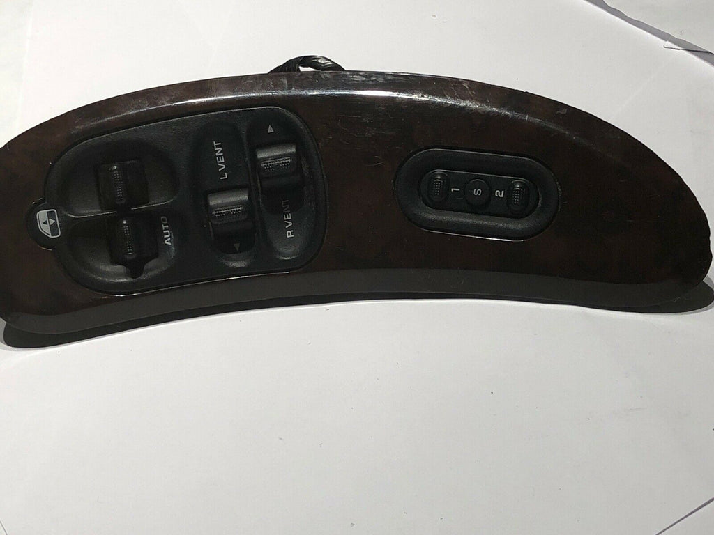 GRAND CARAVAN DRIVER SIDE MASTER POWER WINDOW VENT SWITCH w/ MEMORY WOODGRAIN 02