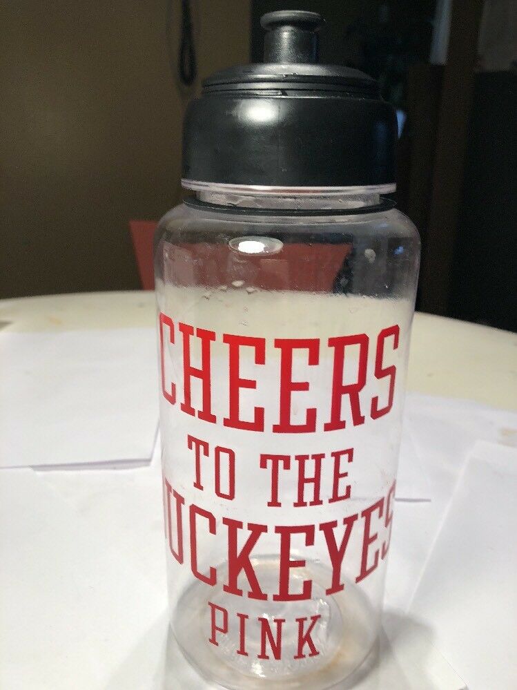 Cheers To The Buckeyes Pink Water Bottle