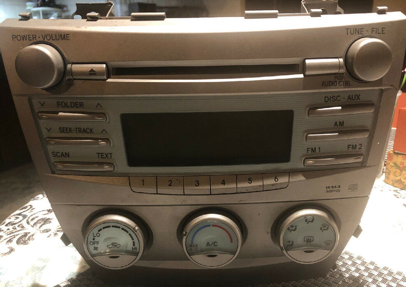 07 08 09 TOYOTA CAMRY RADIO w/ CD PLAYER & AC CLIMATE CONTROL OEM