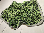 Youth Green Justus Leopard Print Shorts Size 18