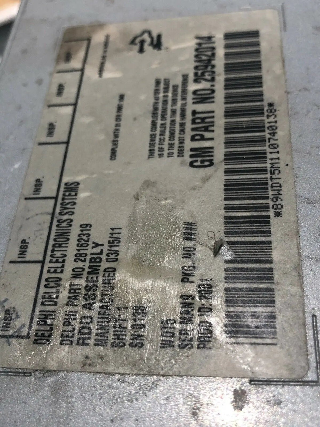 GM OEM 25942014 Radio Receiver Delphi 28162319 CD player OEM by GM