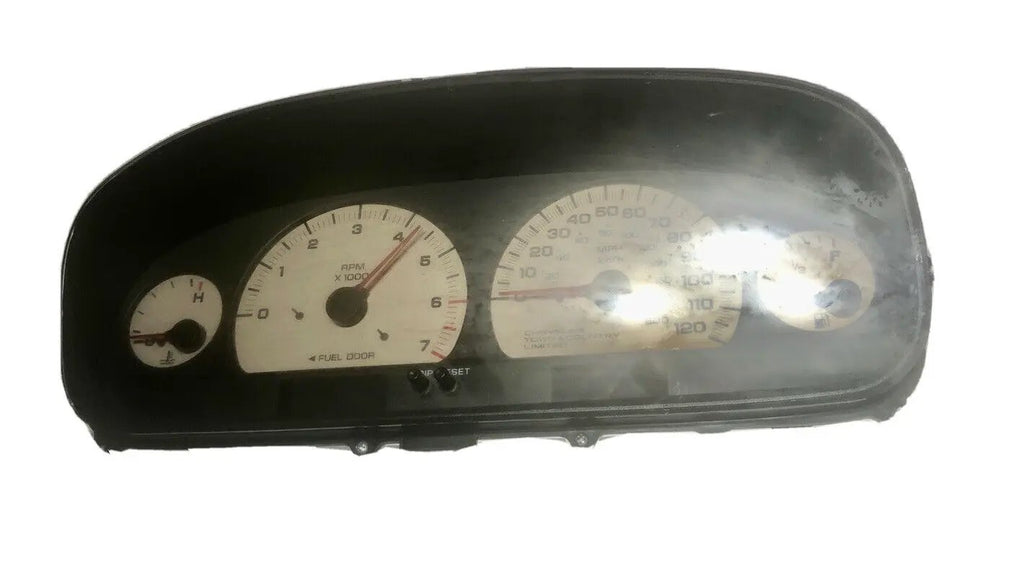 Speedometer Cluster With White Faced Gauges Fits 1998-1999-2000 TOWN & COUNTRY by Chrysler