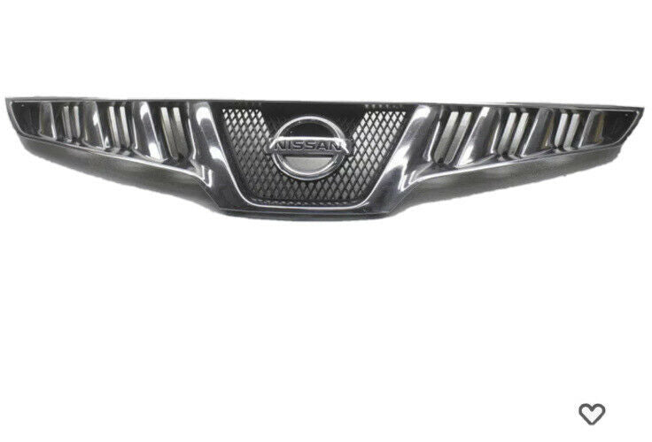 2010 Front Silver Chrome OEM Nissan Murano Upper Grille 62310-1AA0A