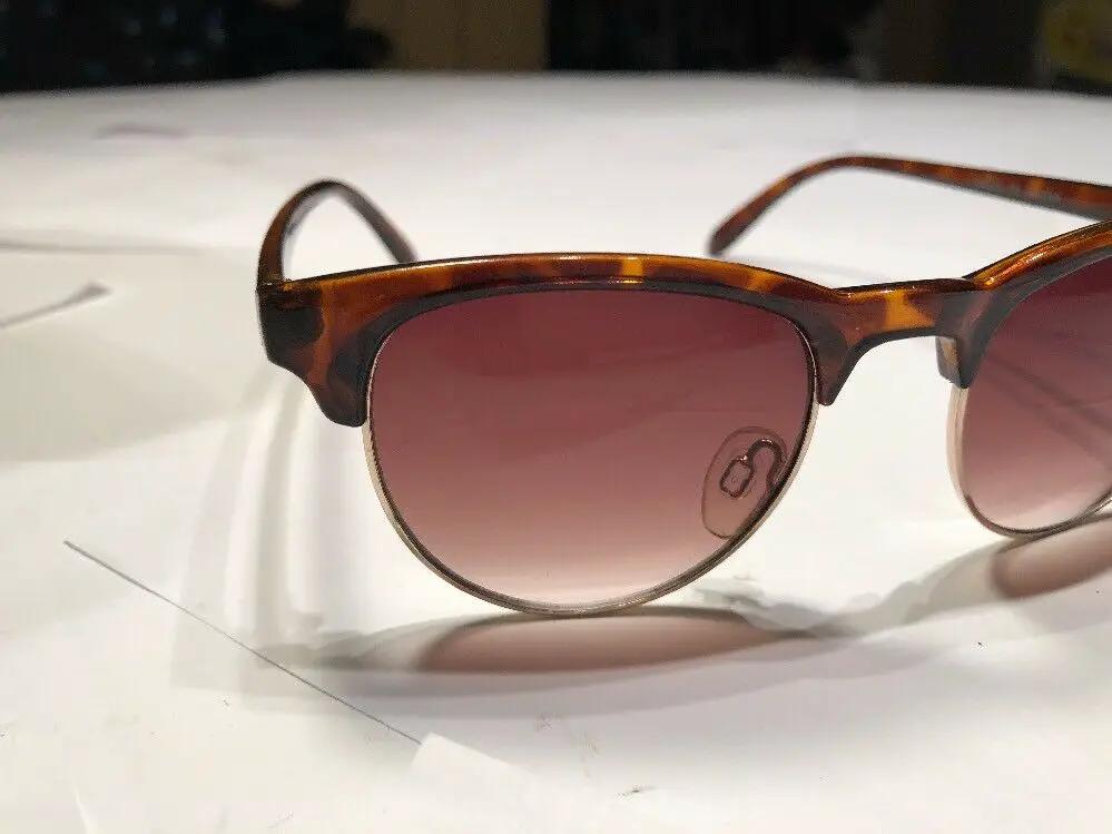 H&m Tortoise Plastic With Rimless Bottom Sunglases by H&M