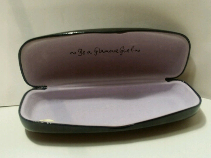 *LuLu Guinness Black Hard Shell Eyeglasses Glasses Sunglasses Case